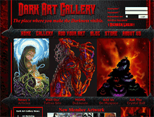 Tablet Screenshot of darkartgallery.com